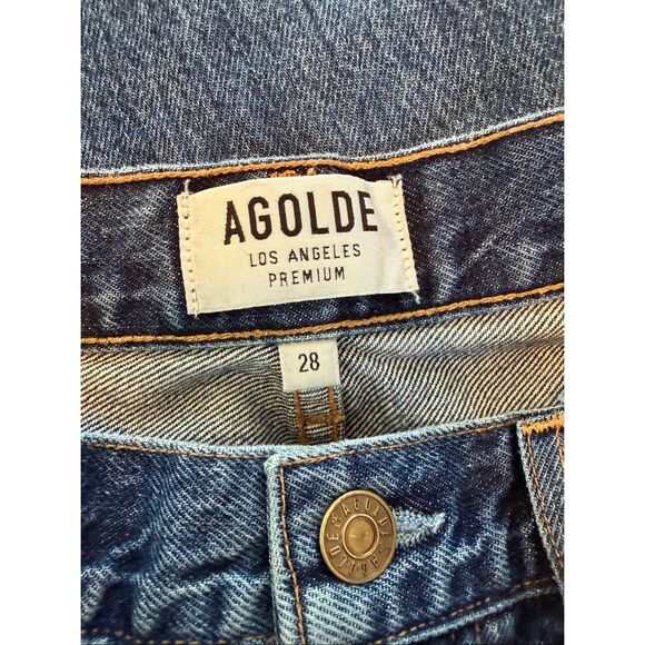 AGoldE Pinch Waist High Rise Kick Flare Jeans in Placebo Size 28 - Picture 7 of 12